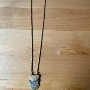 J.Crew Stacked Half Moon Necklace